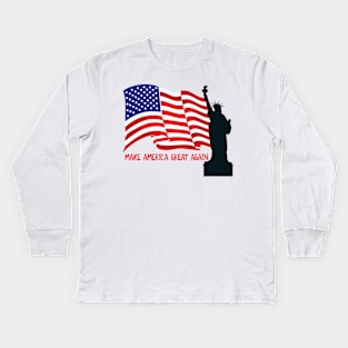 MAKE AMERICA GREAT AGAIN T-SHIRT Kids Long Sleeve T-Shirt